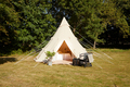 Glampingtält Teepee Beige Ø5 x 3,5 m Blue Moose 